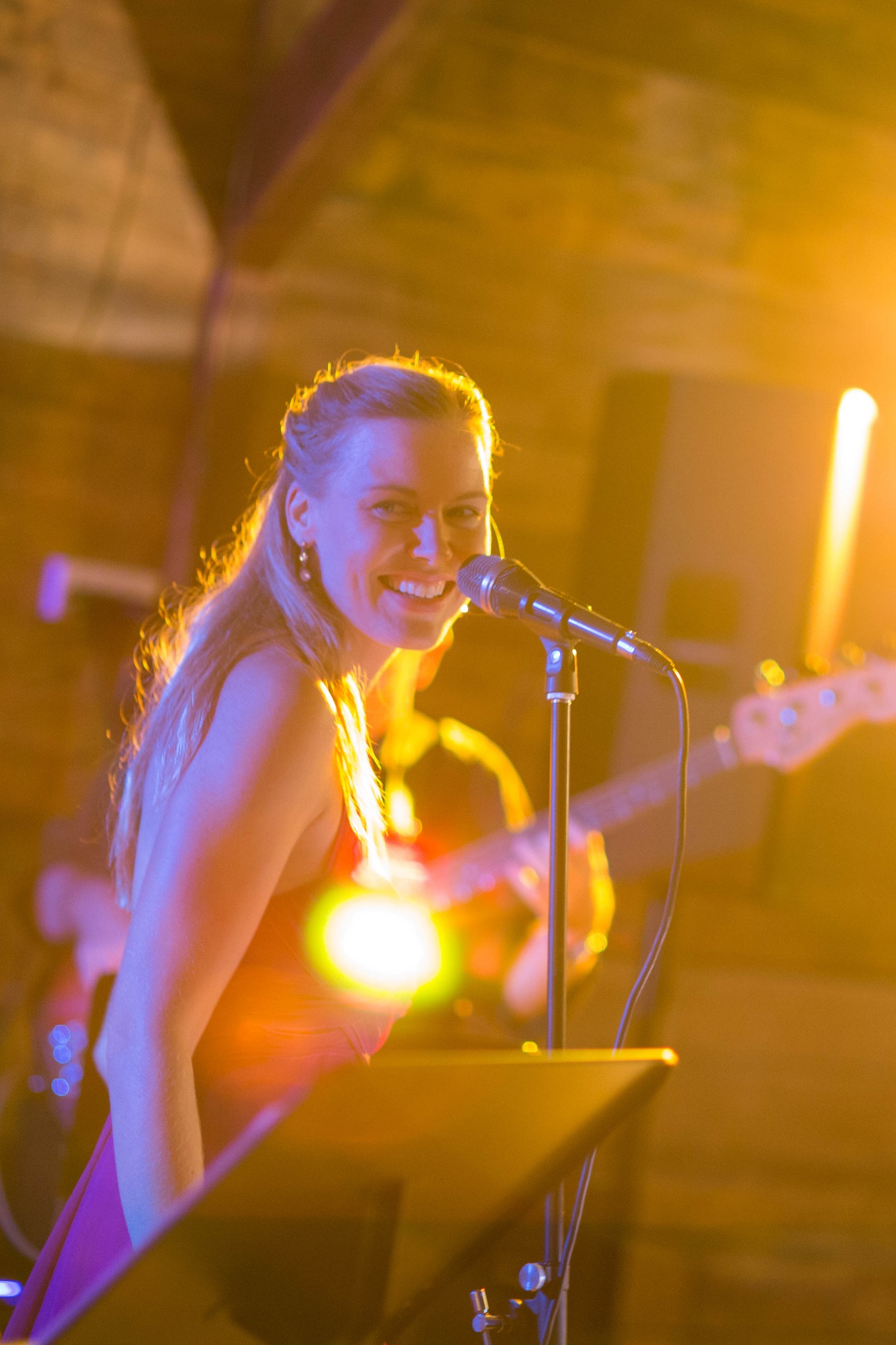 singing performance at Cairns event